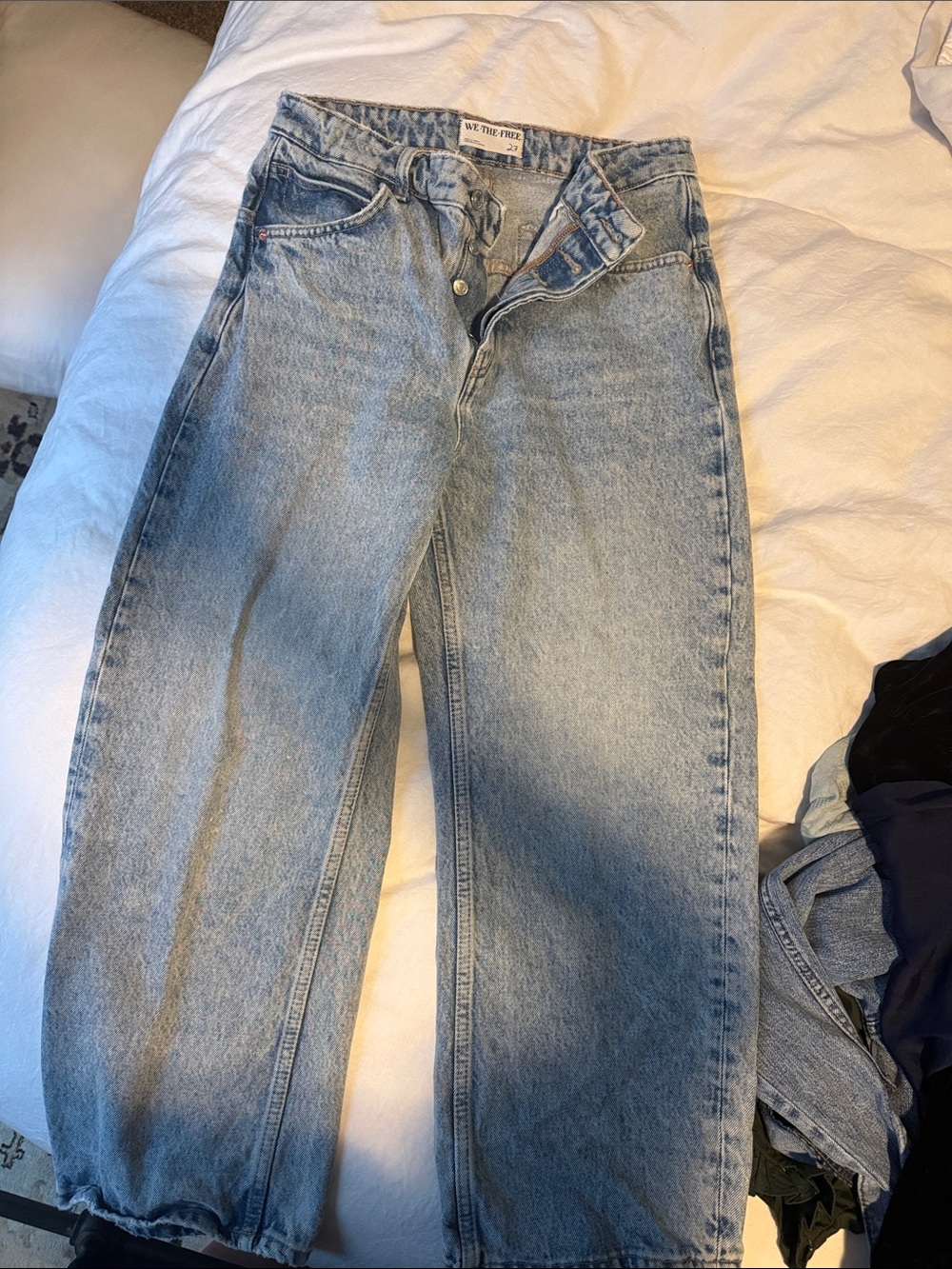 We The Free Light Blue Relaxed Straight Jeans
